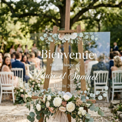 Panneau bienvenue en plexi