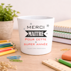 Cache pot personnalisé maître
